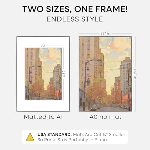 A0 Black Poster Frame (2 Count)