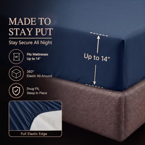 California King Comforter Set Navy