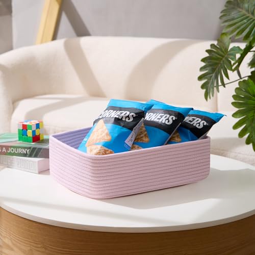 Large Shallow Organizing Baskets 15x11x5.1 Inches (2 Count)