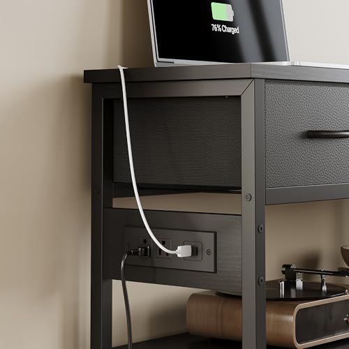 2 Pack Entryway Table with Outlets (2 Count)
