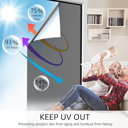 One Way Window Privacy Film (16.12 Sq Ft)