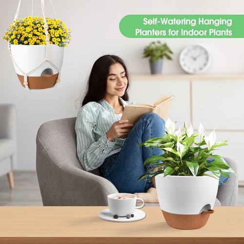 Hanging Planters for Indoor Outdoor Plants (2 Count)