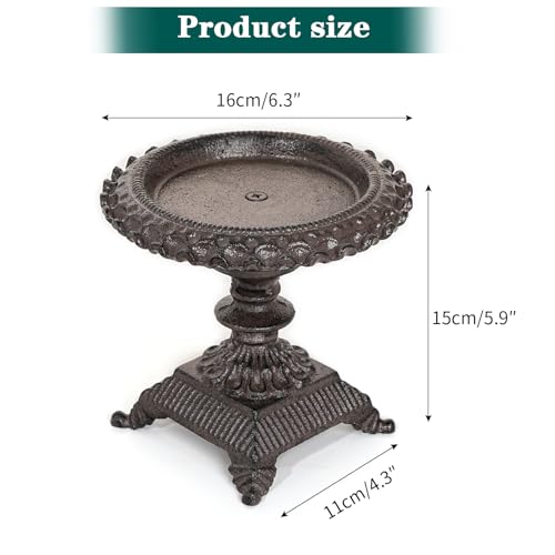 Cast Iron Pillar Candle Holder