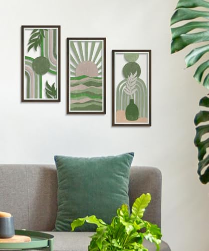 Abstract Boho Wall Art Set of 3