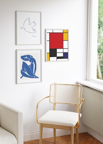 18x24 White Aluminum Frame Set of 3