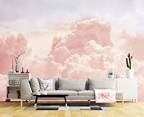 Pink Clouds wall Mural Wallpaper for Bedroom 178" x 117" (144.6 Sq Ft)