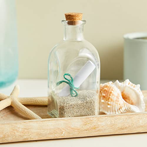 12 Pack Mini Glass Bottles with Cork Lids (12 Count)