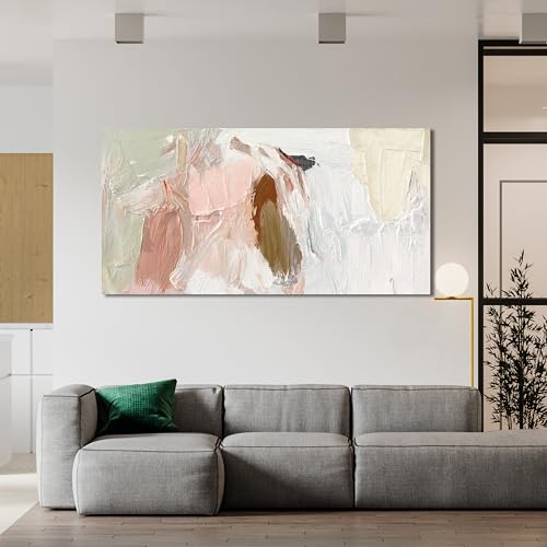 Canvas Wall Art Decor Wall Art Pictures For Living Room Abstract Art Pink and White Wall Art Decor Wall Decoration Abstract Wall Art Prints Art Work For Bedroom Office Kitchen Wall Decor 20" x 40"