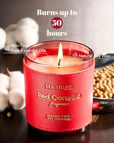 Red Camellia Candles for Women (10 Ounce)