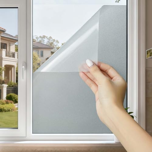 Frosted Glass Window Privacy Film with Tools
