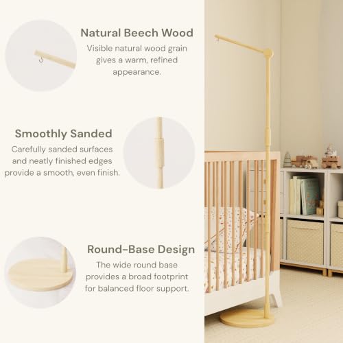 Wooden Floor Standing Crib Mobile Arm Pro 61 Inches for Baby Nursery