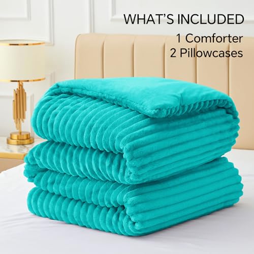 Fleece Queen Comforter Set
