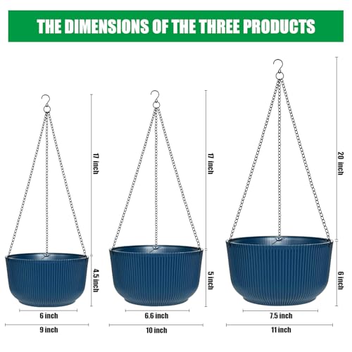 Hanging Planters 9 (3 Count)