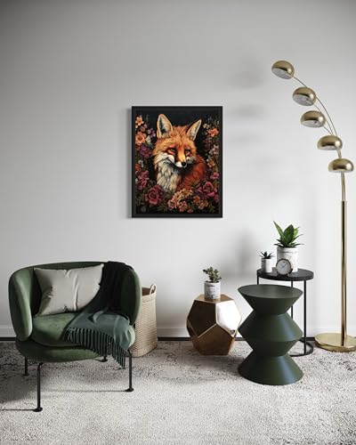 Fox and Flower Unframed Poster Art Print