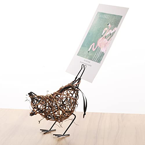 2pc Rattan Bird Statue Set (3.36 Ounce)