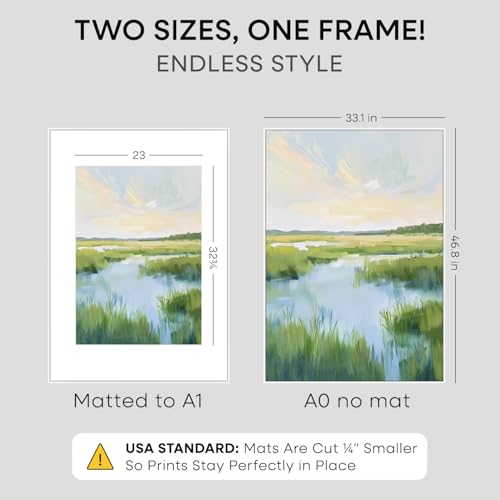 A0 White Poster Frame