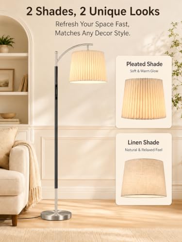 Floor Lamp with Remote for Living Room