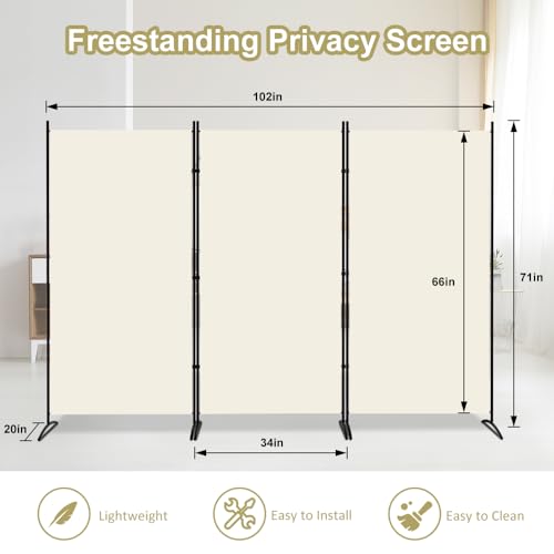 3 Panel Room Divider