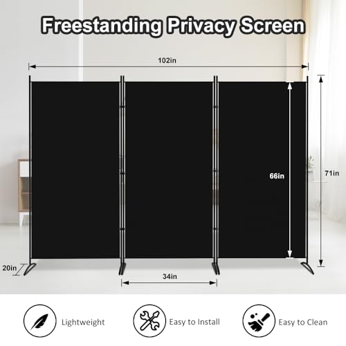 3 Panel Room Divider