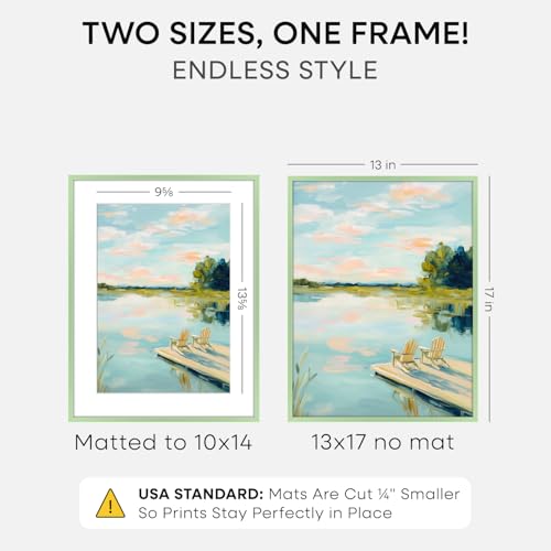 13x17 Green Picture Frame