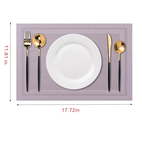 Placemats Set of 4 Washable Indoor (4 Count)