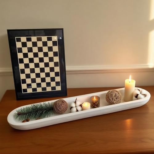 Wooden Dough Bowl Decor