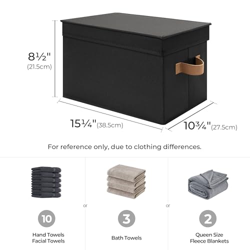 Fabric Storage Bins with Lids (3 Count)