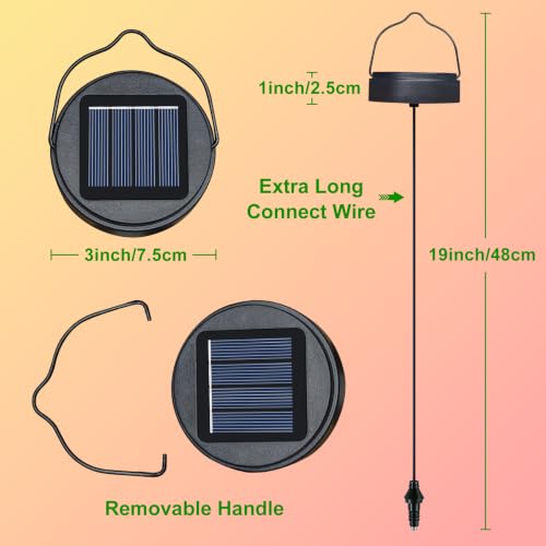 AA 600Mah Solar Light Replacement Top Parts for Solar Outdoor Lantern