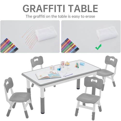 Kids Study Table and Chairs Set
