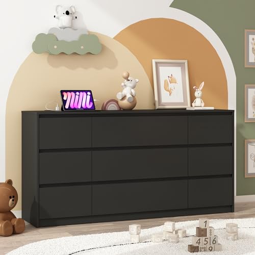 Black malm Dresser for Bedroom