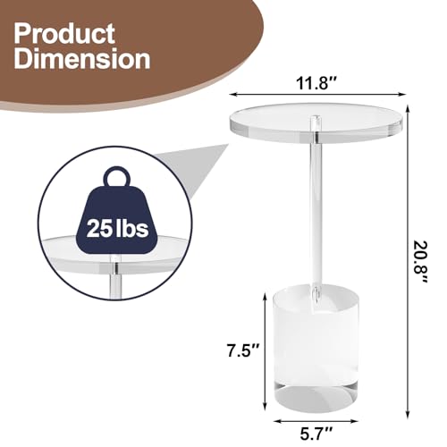 Acrylic End Table