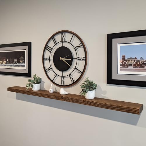 72 Inch Wooden Floating Shelves for Wall