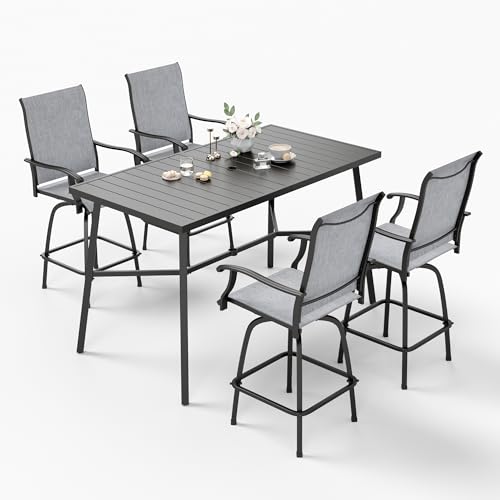 5 Piece Bar Height Outdoor Table and Chairs (5 Count)
