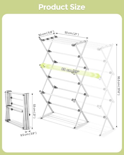 3 Tier Foldable Clothes Drying Rack