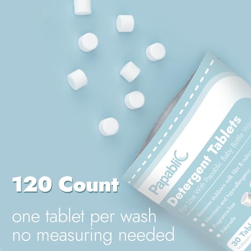 Official Detergent Soap Tablets for Bottle Washer (120 Count)