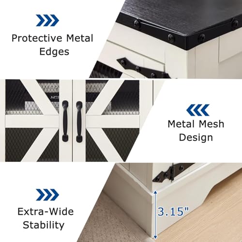 Farmhouse End Table Set with Charging Station Set of 2 (2 Count)