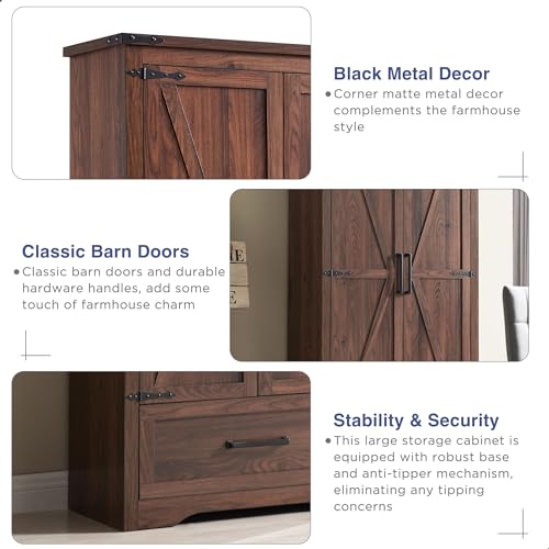Farmhouse Kitchen Pantry Cabinet