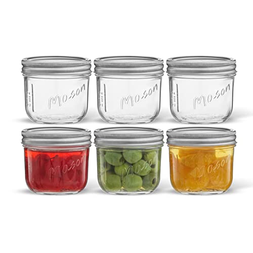 8 Oz Mason Jars With Lids (6 Count)