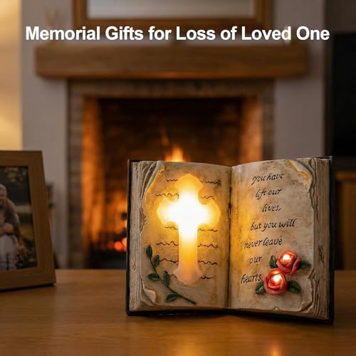 Outdoor Solar Memorial Cross Stakes Lights