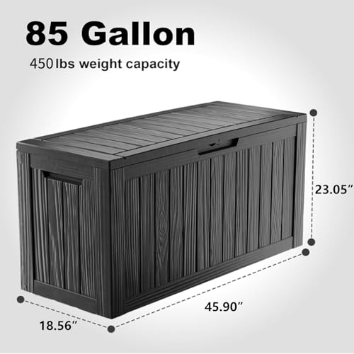 85 Gallon Deck Boxes Outdoor Waterproof