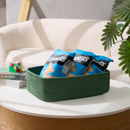 Large Shallow Organizing Baskets 15x11x5.1 Inches (3 Count)