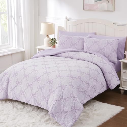 Twin Comforter Set with Sheets for Girls