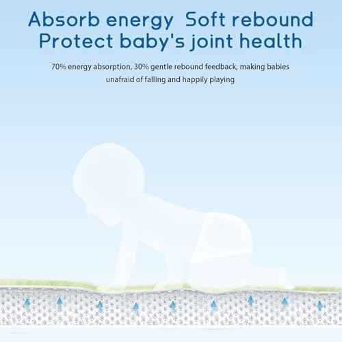 Baby Play Mat for Floor Nursery Muscle Mat Area Rug Playroom Rug 79"x118" Elastic Foam 1.3" Thick Crawling Mat for Babies