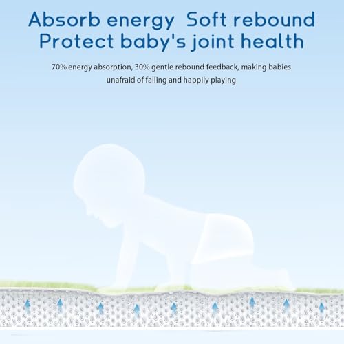 Baby Play Mat for Floor Nursery Muscle Mat Area Rug Playroom Rug 59x79" Elastic Foam 1.3" Thick Crawling Mat for Babies
