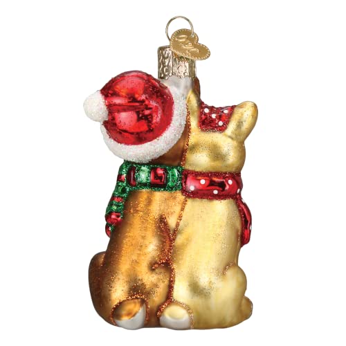 Rudolph and Clarice Glass Blown Ornament for Christmas Tree