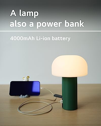 Cordless Mushroom Table Lamp