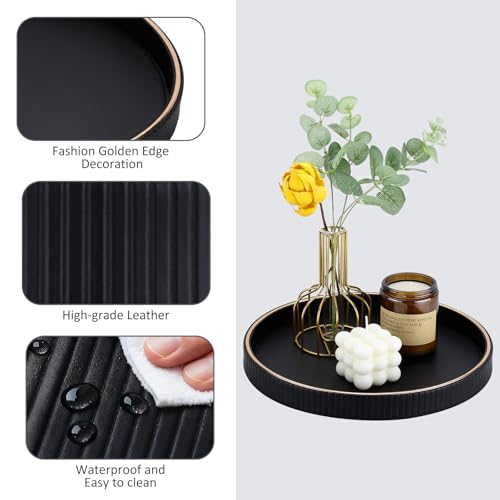 Round Decorative Tray for Coffee Table