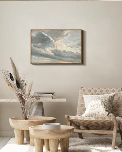 Framed Canvas Wall Art Vintage Decor