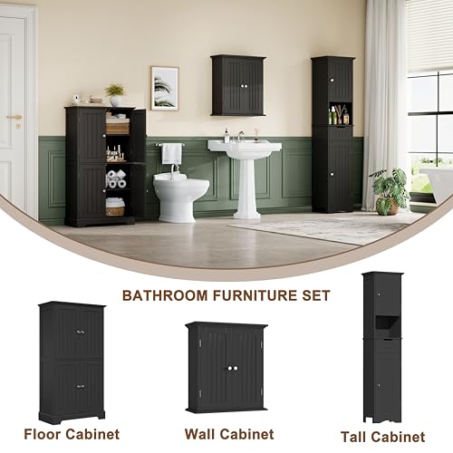 67" Tall Bathroom Storage Cabinet