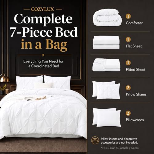 Queen Comforter Set White